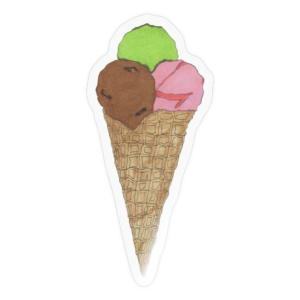 Silly sill glass, klistermärke.