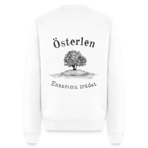 vit Crew Neck med det ensamma trädet på Österlen